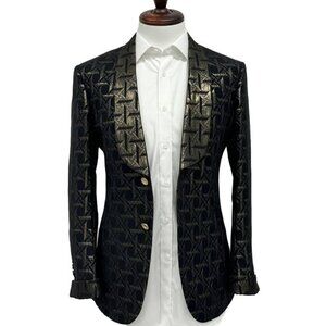 Men Back & Gold Dinner Jacket
